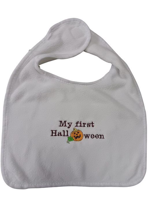 My first Halloween embroidered bib