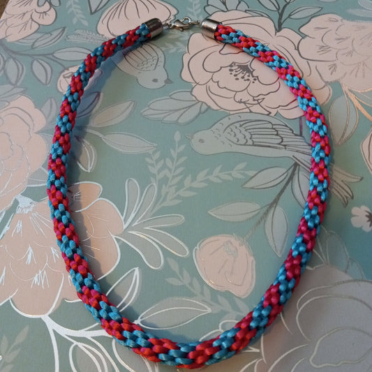 Satin cord necklace